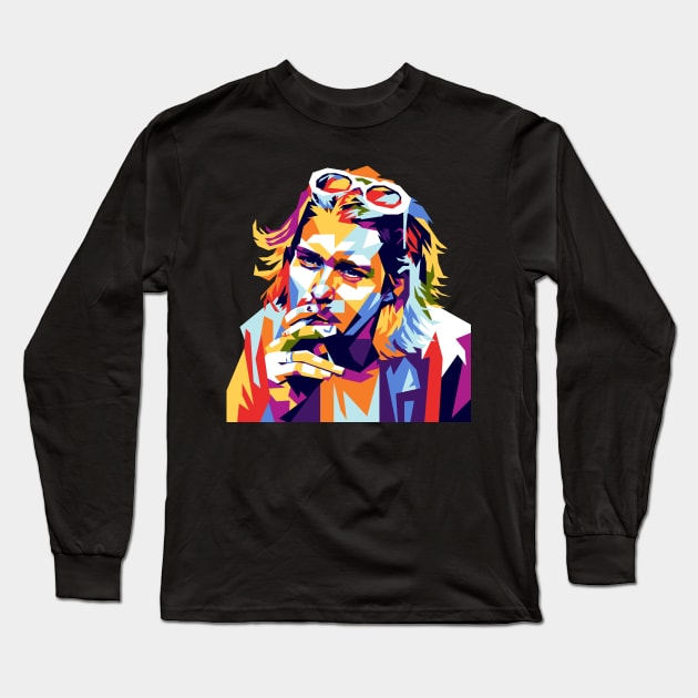 Grunge Legend Pop Art Long Sleeve T-Shirt by RJWLTG